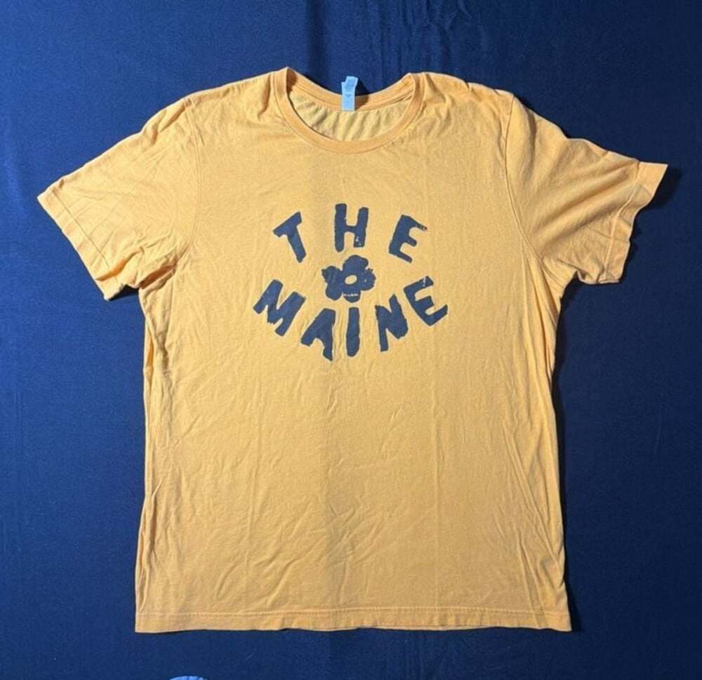 The Maine Band Graphic Logo T-Shirt Yellow Size XL